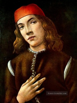  porträt - Porträt eines jungen Mannes  1483 Sandro Botticelli